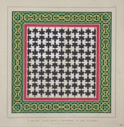 Mosaikkdado fra et fragment i Alhambra, fra 